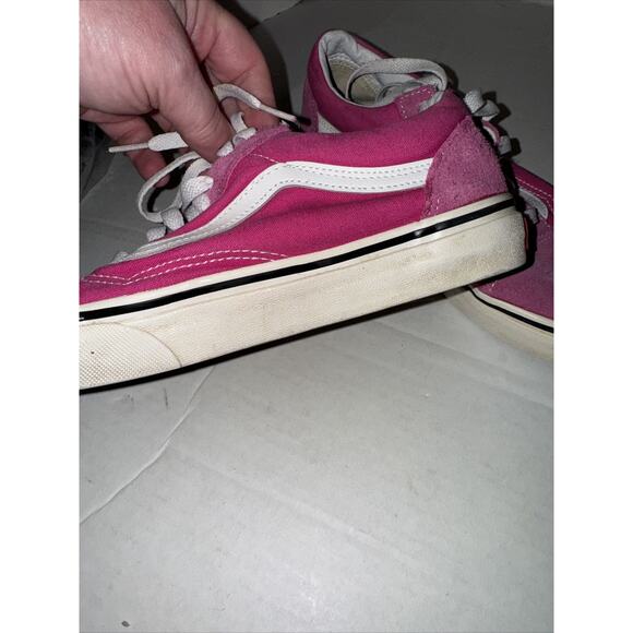 Unisex Vans Old Skool Classic Hot pink Pink White Womens 7.5 Mens 6 - Picture 5 of 10
